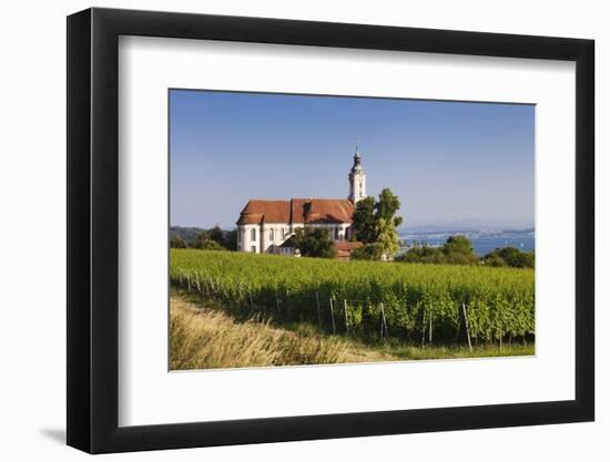 Pilgrimage Church of Birnau Abbey and Vineyards-Markus Lange-Framed Photographic Print