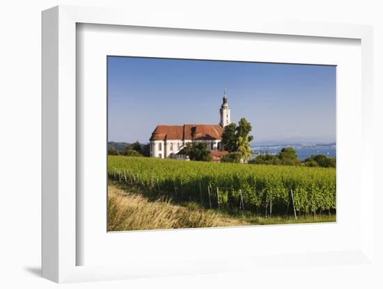 Pilgrimage Church of Birnau Abbey and Vineyards-Markus Lange-Framed Photographic Print