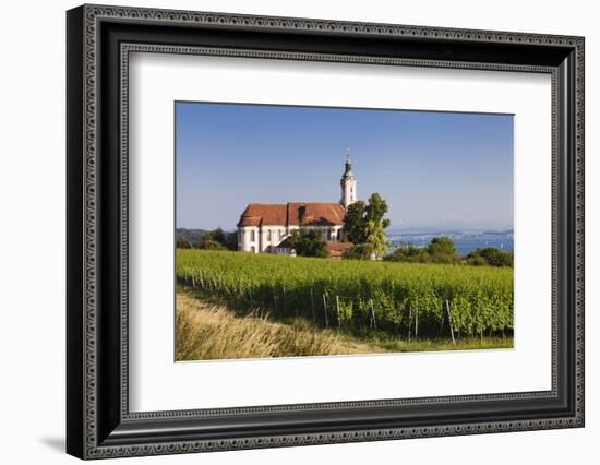 Pilgrimage Church of Birnau Abbey and Vineyards-Markus Lange-Framed Photographic Print