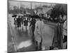 Pilgrimage Protest with Black Montgomery Citizens Walking to Work, in Wake of Rosa Parks Incident-Grey Villet-Mounted Photographic Print