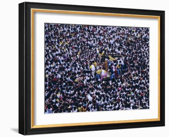 Pilgrims and Devotees Taking Part in Annual Black Nazarene Procession, Manila, Philippines-Alain Evrard-Framed Photographic Print