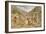 Pilgrims at Gangootree, from 'India Ancient and Modern', 1867 (Colour Litho)-William 'Crimea' Simpson-Framed Giclee Print