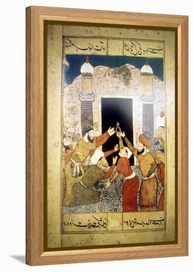 Pilgrims at Mecca-null-Framed Premier Image Canvas