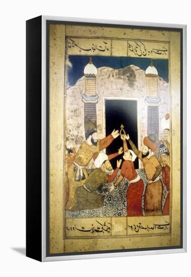 Pilgrims at Mecca-null-Framed Premier Image Canvas