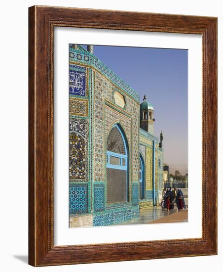 Pilgrims at the Shrine of Hazrat Ali, Who was Assassinated in 661, Mazar-I-Sharif, Afghanistan-Jane Sweeney-Framed Photographic Print