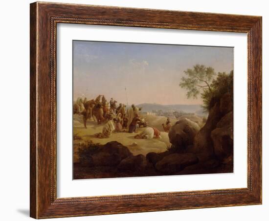 Pilgrims before Jerusalem, 1831-Nikanor Grigoryevich Chernetsov-Framed Giclee Print