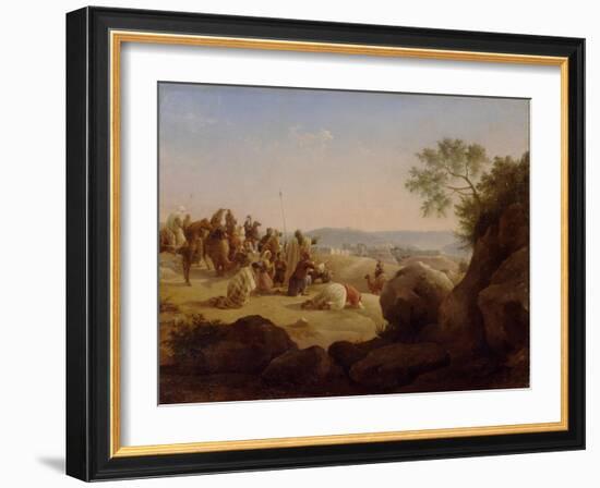 Pilgrims before Jerusalem, 1831-Nikanor Grigoryevich Chernetsov-Framed Giclee Print