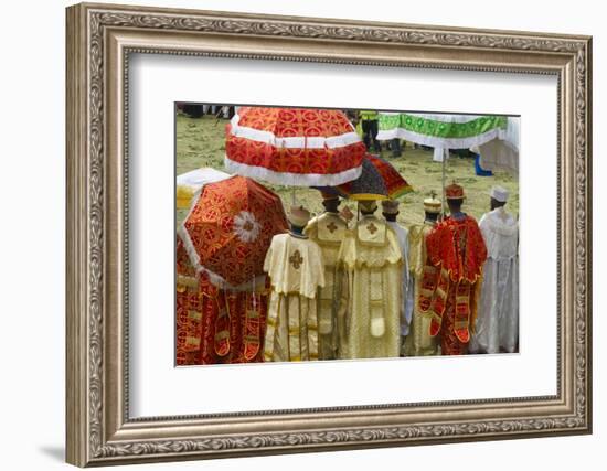 Pilgrims celebrating Meskel Festival, Lalibela, Ethiopia-Keren Su-Framed Photographic Print