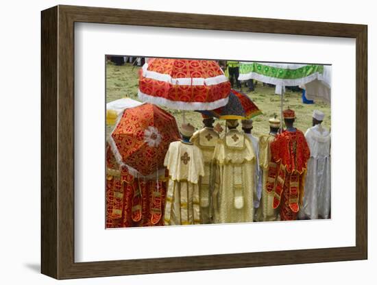 Pilgrims celebrating Meskel Festival, Lalibela, Ethiopia-Keren Su-Framed Photographic Print