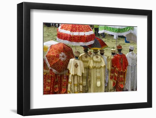 Pilgrims celebrating Meskel Festival, Lalibela, Ethiopia-Keren Su-Framed Photographic Print