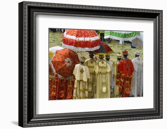 Pilgrims celebrating Meskel Festival, Lalibela, Ethiopia-Keren Su-Framed Photographic Print