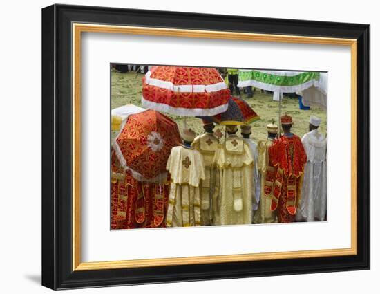 Pilgrims celebrating Meskel Festival, Lalibela, Ethiopia-Keren Su-Framed Photographic Print