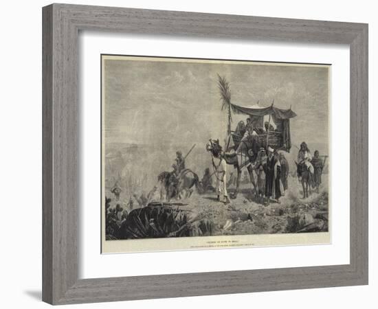 Pilgrims En Route to Mecca-Richard Beavis-Framed Giclee Print