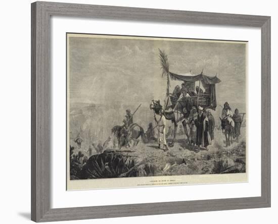 Pilgrims En Route to Mecca-Richard Beavis-Framed Giclee Print