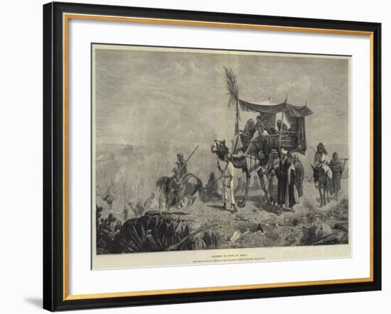 Pilgrims En Route to Mecca-Richard Beavis-Framed Giclee Print