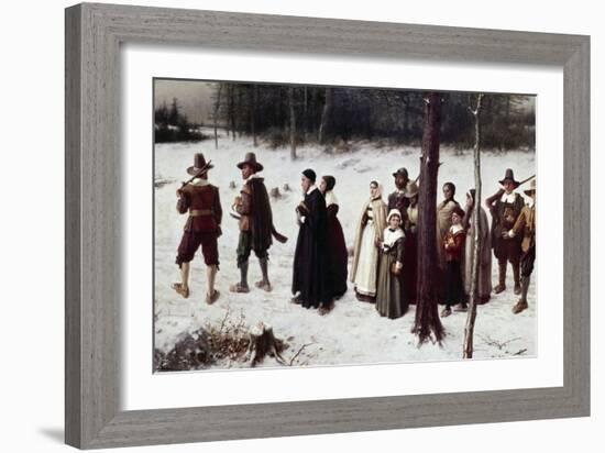 Pilgrims Going to Church-George Henry Boughton-Framed Giclee Print