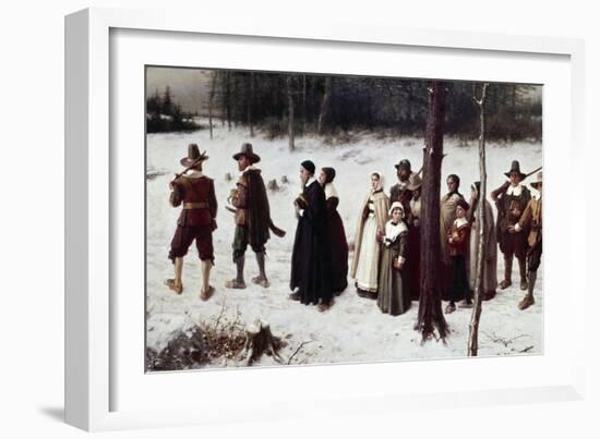 Pilgrims Going to Church-George Henry Boughton-Framed Giclee Print