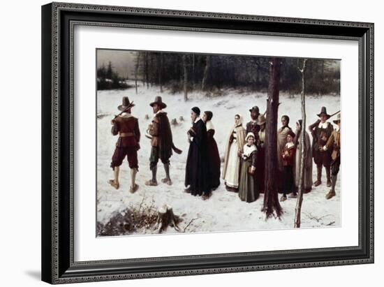 Pilgrims Going to Church-George Henry Boughton-Framed Giclee Print