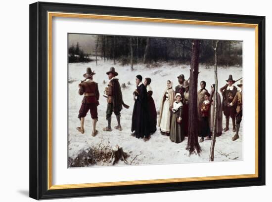 Pilgrims Going to Church-George Henry Boughton-Framed Giclee Print