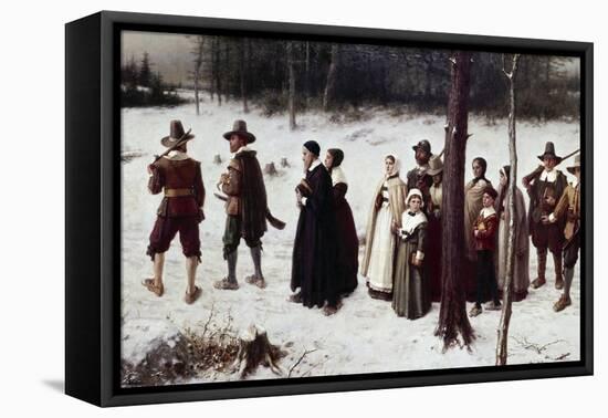 Pilgrims Going to Church-George Henry Boughton-Framed Premier Image Canvas