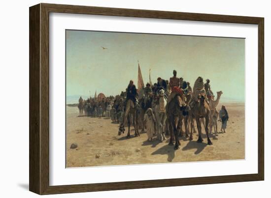 Pilgrims Going to Mecca, 1861-Leon-Auguste-Adolphe Belly-Framed Giclee Print