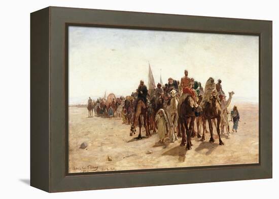 Pilgrims Going to Mecca; Pelerins Allant a La Mecque, 1890-Louis Comfort Tiffany-Framed Premier Image Canvas