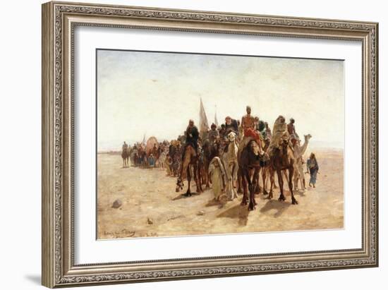 Pilgrims Going to Mecca; Pelerins Allant a La Mecque, 1890-Louis Comfort Tiffany-Framed Giclee Print