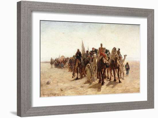 Pilgrims Going to Mecca; Pelerins Allant a La Mecque, 1890-Louis Comfort Tiffany-Framed Giclee Print