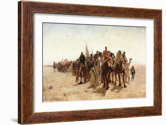 Pilgrims Going to Mecca; Pelerins Allant a La Mecque, 1890-Louis Comfort Tiffany-Framed Giclee Print