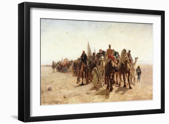 Pilgrims Going to Mecca; Pelerins Allant a La Mecque, 1890-Louis Comfort Tiffany-Framed Giclee Print