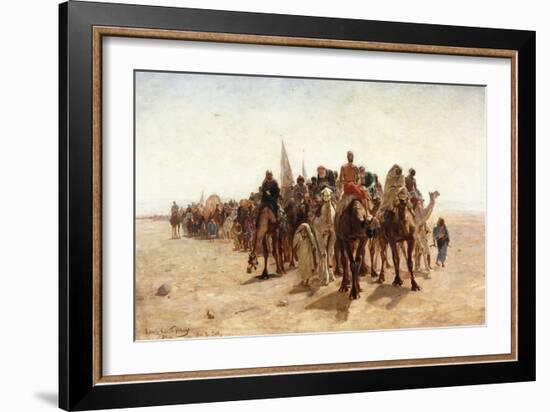 Pilgrims Going to Mecca; Pelerins Allant a La Mecque, 1890-Louis Comfort Tiffany-Framed Giclee Print