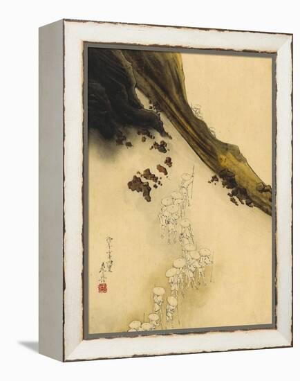 Pilgrims on the Slopes of Mount Fuji-Shibata Zeshin-Framed Stretched Canvas