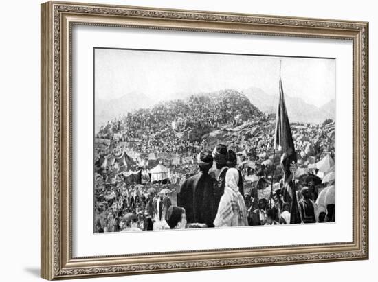 Pilgrims Performing the Wukuf, Mount Arafat, Saudi Arabia, 1922-null-Framed Giclee Print