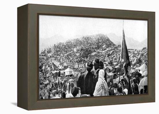 Pilgrims Performing the Wukuf, Mount Arafat, Saudi Arabia, 1922-null-Framed Premier Image Canvas