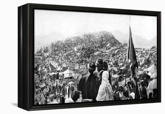 Pilgrims Performing the Wukuf, Mount Arafat, Saudi Arabia, 1922-null-Framed Premier Image Canvas