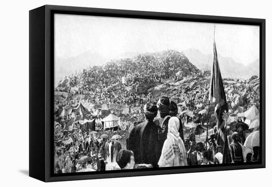 Pilgrims Performing the Wukuf, Mount Arafat, Saudi Arabia, 1922-null-Framed Premier Image Canvas