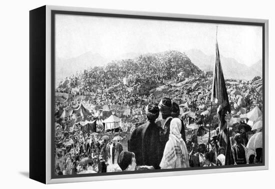 Pilgrims Performing the Wukuf, Mount Arafat, Saudi Arabia, 1922-null-Framed Premier Image Canvas