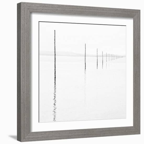 Pilgrims? Way at High Tide, Lindisfarne (Holy Island), Northumberland, Uk-Nadia Isakova-Framed Photographic Print