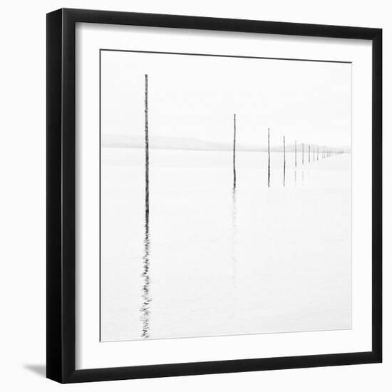 Pilgrims? Way at High Tide, Lindisfarne (Holy Island), Northumberland, Uk-Nadia Isakova-Framed Photographic Print