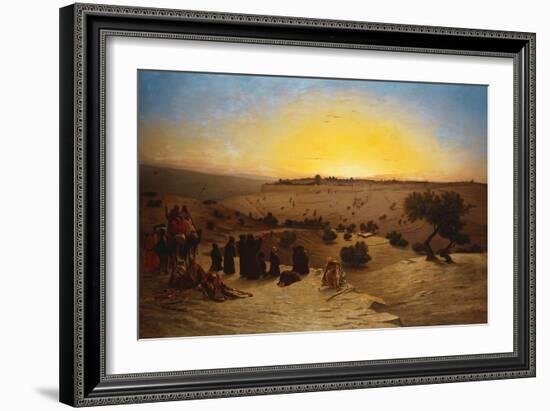 Pilgrims Worshipping Outside Jerusalem-Charles Theodore Frere-Framed Giclee Print