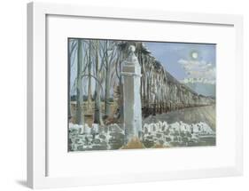 Pillar and Moon-Paul Nash-Framed Giclee Print