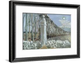 Pillar and Moon-Paul Nash-Framed Giclee Print