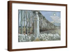 Pillar and Moon-Paul Nash-Framed Giclee Print