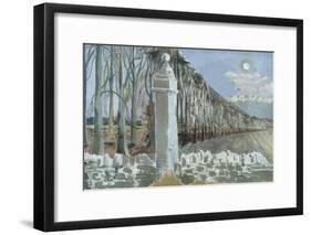 Pillar and Moon-Paul Nash-Framed Giclee Print