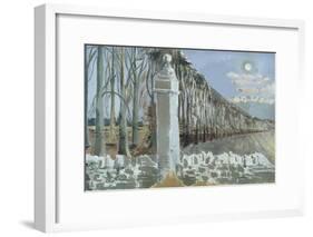 Pillar and Moon-Paul Nash-Framed Giclee Print