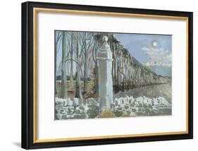 Pillar and Moon-Paul Nash-Framed Giclee Print