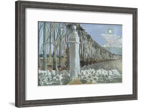 Pillar and Moon-Paul Nash-Framed Giclee Print