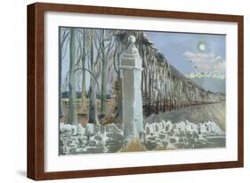 Pillar and Moon-Paul Nash-Framed Giclee Print