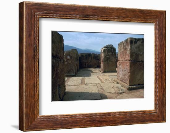 Pillar-crypt of the Minoan Royal palace at Mallia, Bronze Age-Unknown-Framed Photographic Print