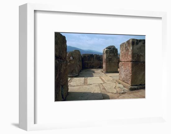 Pillar-crypt of the Minoan Royal palace at Mallia, Bronze Age-Unknown-Framed Photographic Print